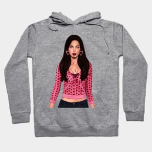 Jennifer’s Body Hearts y2k Check Hoodie